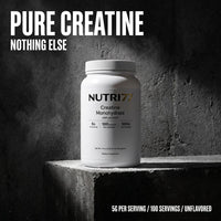 Nutri77 pure creatine monohydrate 500g tub, 5g per serving, unflavored – image 6