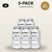 Nutri77 Magnesium Bisglycinate 5-pack, 10-month supply – image 9